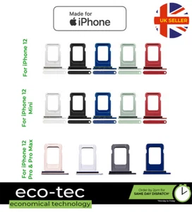 Ersatz Sim Tray Slot Halter mit Dichtung für iPhone 12 | Mini | Pro | Pro Max - Bild 1 von 3
