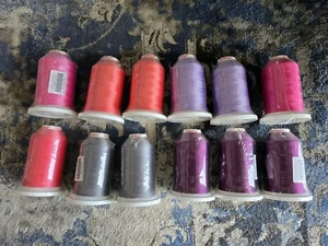 New! 12 Gunold Poly And Sulky Embroidery Thread-40wt-5500 Yards Each($128) - Picture 1 of 2