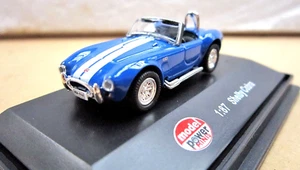 MODEL POWER SHELBY COBRA blue with white stripe HO scale 1:87 New 19224 - Picture 1 of 4