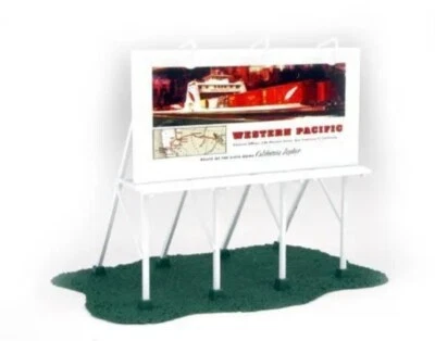 Athearn HO Classic Billboards Assembled Western Pacific ATH7602 - Image 1 of 2