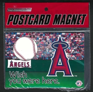 Vintage MLB Los Angeles Angels Postcard Magnet by Rico - Picture 1 of 2