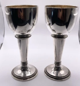Par de copas alemanas Art Deco de plata 800 - Imagen 1 de 9