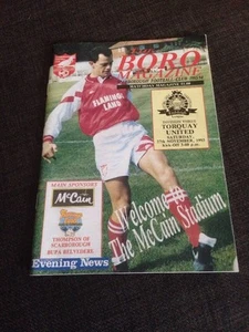 Scarborough V Torquay United 1993 Soccer/football Programme - Picture 1 of 1