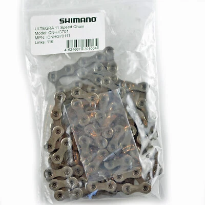 NEW 2025 Shimano ULTEGRA Deore XT HG-X11 11 Speed Chain 116 links: CN-HG701-11 - Image 1 of 4