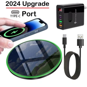 60W Wireless Fast Charger Charging Pad For Motorola Razr 50 40 Ultra Edge (2024) - Picture 1 of 15