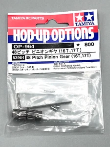 NEW Tamiya 48P Pinion Gears (16T, 17T), TRF501X/DB01 for 540 Motor - 53964 - Picture 1 of 1