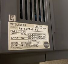 MITSUBISHI FR-A720-5.5K FREQROL-A700 5.5kW INVERTER Removed From Working Machine