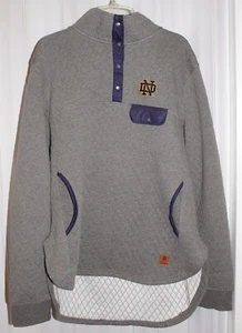DAMENJACKE PRESSBOX GRAU/MARINE NOTRE DAME MAGNUM GESTEPPT VIERTELDRUCKKNOPF GRÖSSE 2X - Bild 1 von 6
