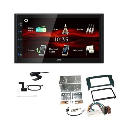 JVC KW-M180DBT 2DIN DAB+ Autoradio für Toyota Auris 2007-2012 schwarz - Bild 1 von 4