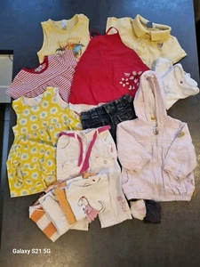 17 Teile! Baby Paket Gr. 68 Sommer Mädchen Kleid Hose T-Shirt - Bild 1 von 11
