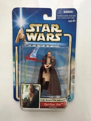 En Caja Star Wars la Amenaza Fantasma Qui-Gon Hasbro Figura de Acción - Imagen 1 de 2