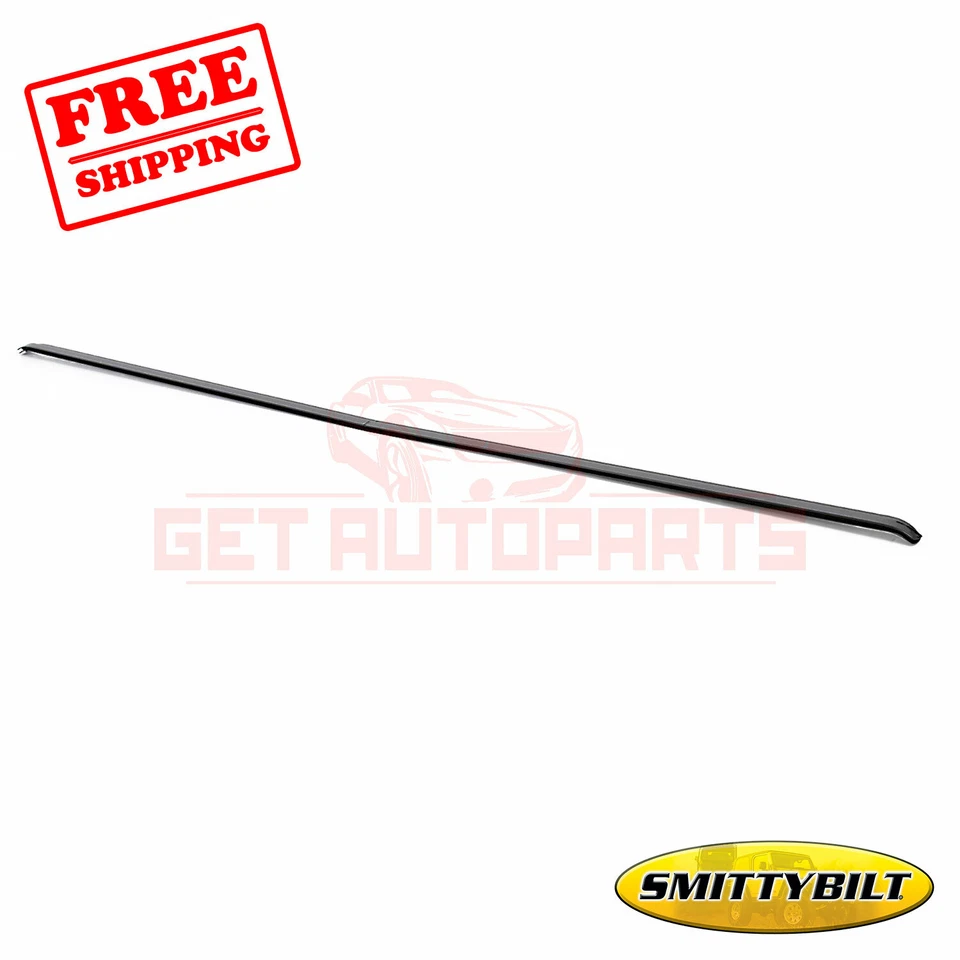 Smittybilt Windshield Channel Black Steel for Jeep CJ & Wrangler 76-95 - Image 1 of 3