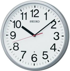 SEIKO Wall Clock Analog Silver Metallic KX230S From Japan - Picture 1 of 3