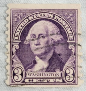 Estampilla postal de Estados Unidos ~ George Washington ~ 3¢ estampilla violeta ~ publicada ~ Z43 - Imagen 1 de 6