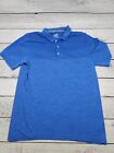 Puma Golf Shirt Polo Blue Men L Large Short Sleeve Sport W7