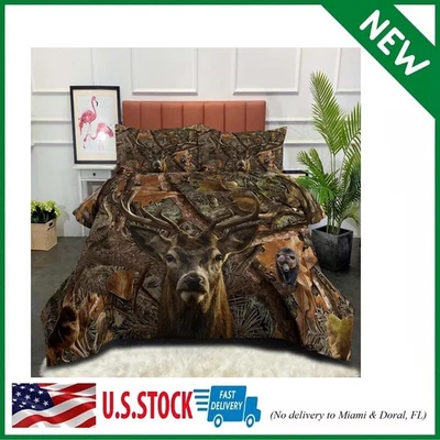 Deer Bedding Set, Queen Size Comforter with Queen, 5024 - Image 1 of 4
