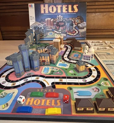 JUEGO DE MESA MILTON BRADLEY HOTELS 1987 100% COMPLETO USADO EN EXCELENTE ESTADO JUEGO INMOBILIARIO Foto 1 de 4
