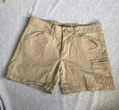 Pantalones Cortos Eddie Bauer Tostados Cargo Algodón Denim Para Mujer Talla 6  Foto 1 de 4