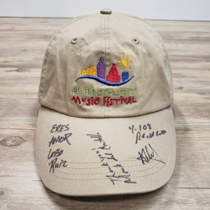 Austin City Limits Hat Cap Strap Back Tan Music Festival Chingon Signed Mens - Picture 1 of 11