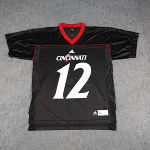 Cincinnati Bearcats Jersey Mens Large Black NCAA Football Adidas #12 Mesh Adult - Picture 1 of 13