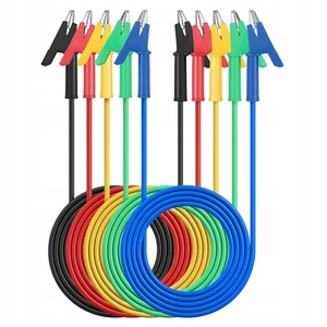 Cavo di misurazione morsetto a coccodrillo 1000V alta qualità 4mm 15A rosso, 100cm silicone - Foto 1 di 7