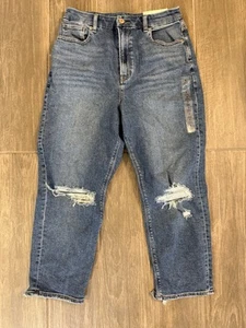 Neu mit Etikett American Eagle Curvy Mom Damenjeans Größe 8 X-short Denim Stretch hoher Bund - Bild 1 von 10