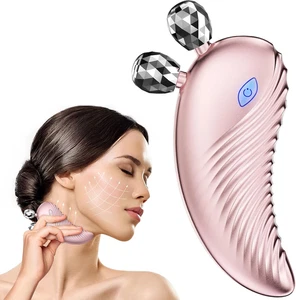 Massaggiatore Viso ,Gua Sha Viso Elettrico, 3 in 1 EMS Massaggiatore Viso Liftin - Foto 1 di 12