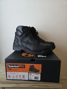 Timberland Pro Men's Titan 6" Composite Safety Toe Work Boot Black Size 12M - Picture 1 of 7