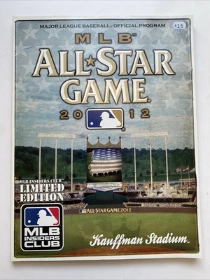 2012 All Star Game Kauffman Stadium ASG MLB Baseball Souvenir Program Magazine - Image 1 of 3