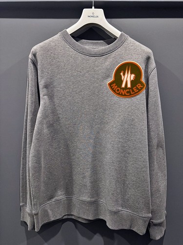 Felpa Moncler Genius grigia con logo 115747655