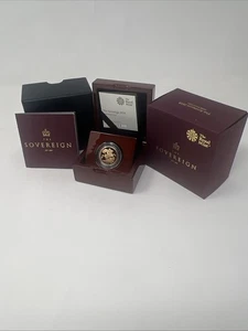 2018 PP Vollgold Sovereign Royal Mint mit dem Saphir Münzzeichen - Bild 1 von 4