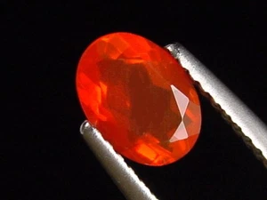 Feueropal 0,71 Ct. Oval Mexiko (5592t) - Bild 1 von 2