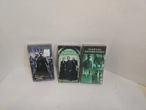 The Matrix Trilogy VHS Lot Reloaded Revolutions Keanu Reeves - Bild 1 von 5