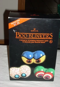 New In Box Hallmark Halloween Boo Blinkers Scary Monster Eye Lights Strand Of 10 - Picture 1 of 2