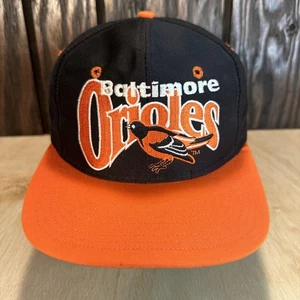 Vintage Baltimore Orioles Hat Snapback Cap The Game 90s Black Logo MLB Baseball - Picture 1 of 17