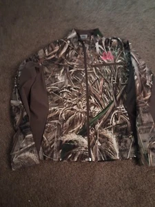 Realtree Max-5 Camo Lightweight Hunting Jacket Size Med Full Zip EUC Duck Hunter - Picture 1 of 5