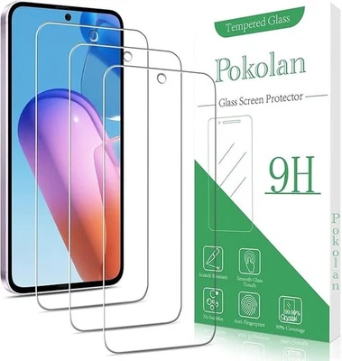 [3 Pack] Screen Protector for Samsung Galaxy A55 5G Tempered Glass, 9H Hardness - image 1 of 4