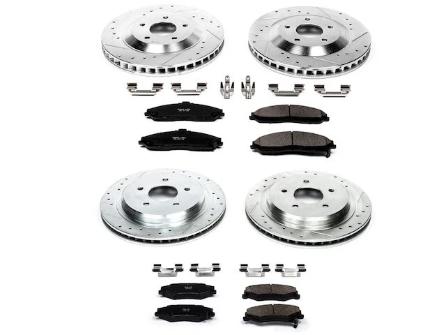 Front and Rear Brake Pad and Rotor Kit For Chevy Cadillac Corvette XLR FX97H5 - Image 1 of 1