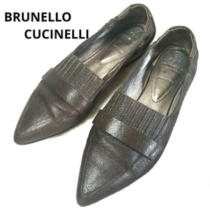 Damenschuhe 6,0 US Brunello Cucinelli Monile-Verzierung Vollleder Halbschuhe Schuhe - Bild 1 von 20