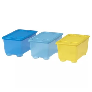 Tiny Treasure Trove: IKEA GLIS 3-Pack Colorful Stackable Organizer Boxes - Picture 1 of 3