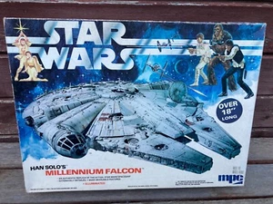 Vintage 1979 MPC Star Wars Millennium Falcon beleuchteter Modellbausatz 1-1925 - Bild 1 von 3
