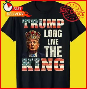 Trump Long Live The King Portrait 4th of July T-Shirt - Picture 1 of 3