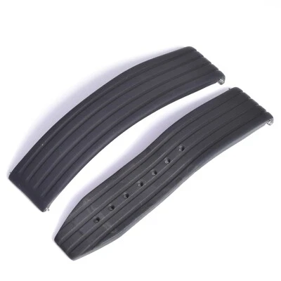 Pulseira de relógio Omega Speedmaster Schumacher 98000250 borracha preta 21mm – 20mm de largura - Imagem 1 de 4