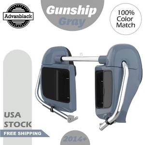 Carenado con ventilación inferior gris Advanblack Gunship para Harley Davidson Touring 2014+ - Imagen 1 de 8