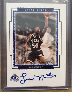 1999 SP Top Prospects LEE NAILON Vital Signs #LN Rookie Auto RC TCU Upper Deck