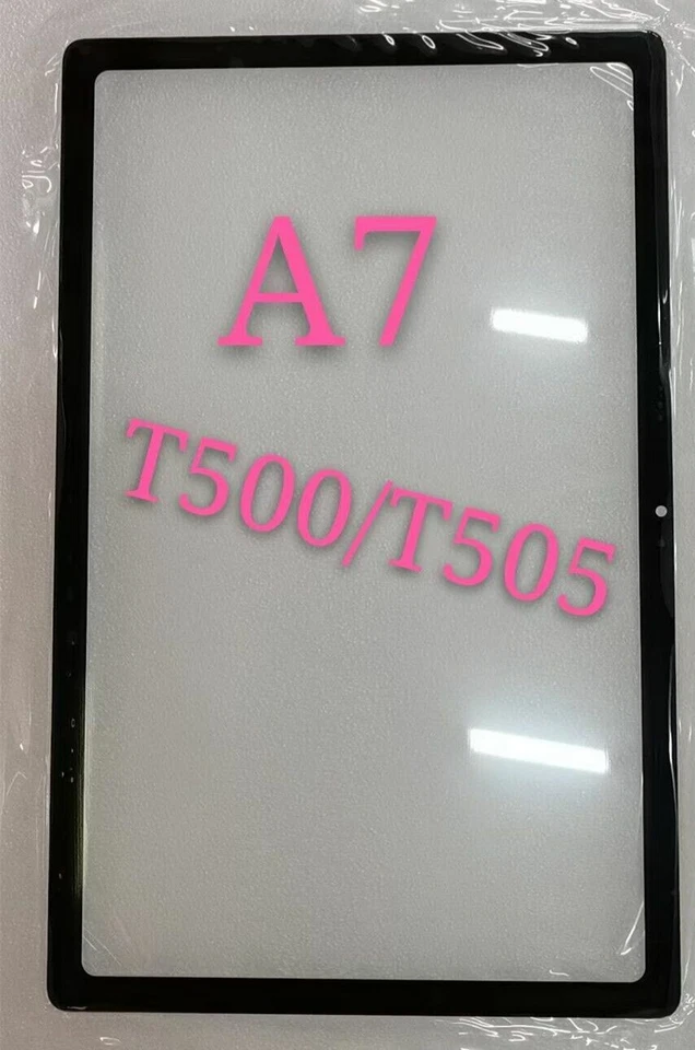 Black Outer Front Screen Glass Lens For Samsung Galaxy Tab A7 10.4 T500/T505 - Image 1 of 1