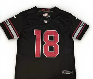 Maglia Small Marvin Harrison Jr #18 Vapor FUSE Nera Qualità Elite AZ Cardinals - Foto 1 di 9