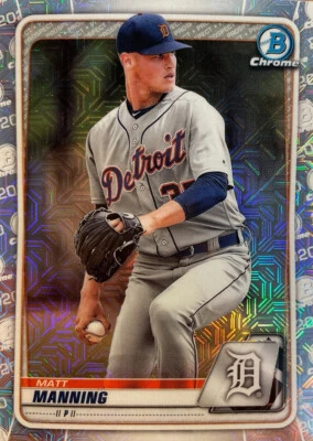 2020 Bowman Chrome Prospects Mega Box Mojo Refractor Matt Manning #BCP-229 - Image 1 of 4