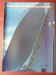 5/1984 PUB RAYTHEON PHASED ARRAY RADAR AIR FORCE MARINE USNS BEOBACHTUNGSINSEL ANZEIGE - Bild 1 von 2