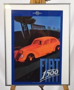 FIAT 1500 STAMPA CARTACEA MODERNA CENTENARIO 1899-1999 - CM 50X40 - Imagen 1 de 3